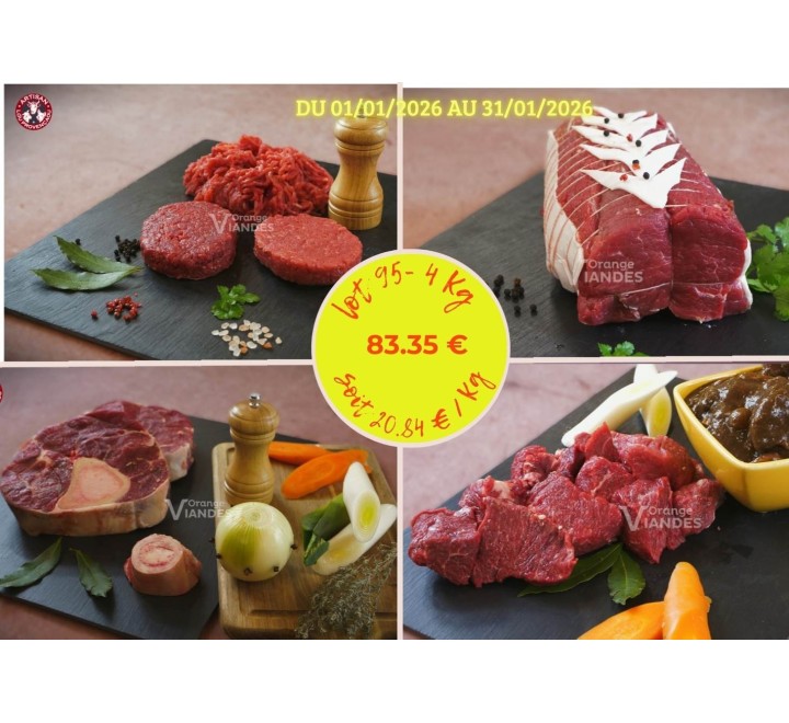 LOT N°95 - BOEUF - 4 Kg