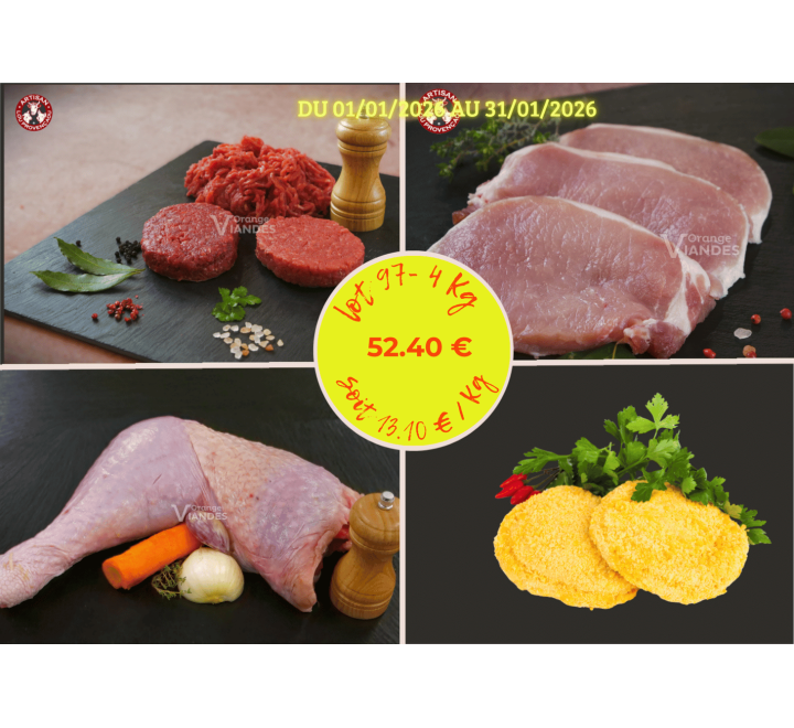 LOT N°97  - JANVIER - 4 Kg