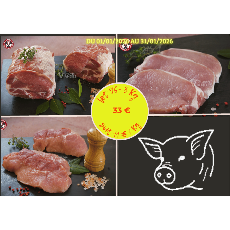 LOT N°96 - PORC - 3 Kg