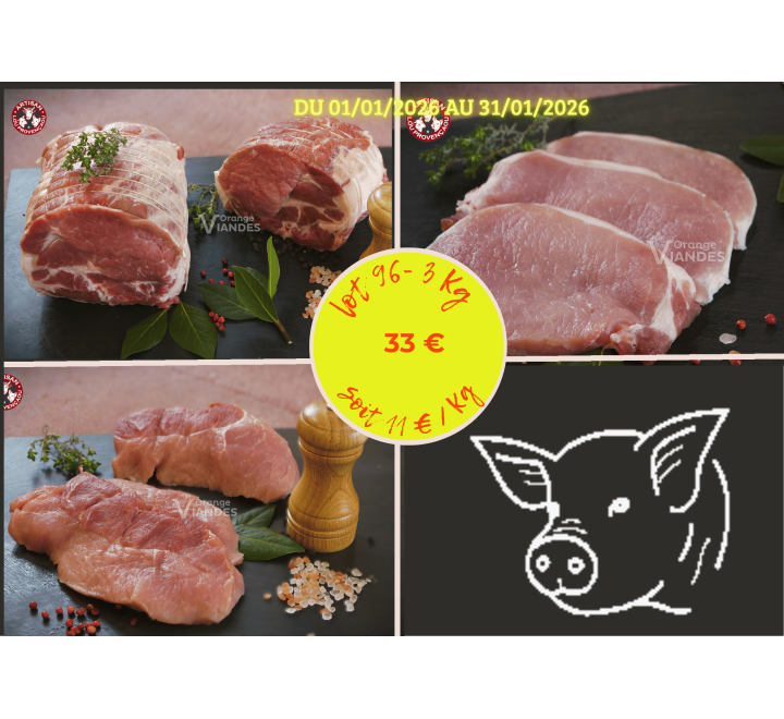 LOT N°96 - PORC - 3 Kg