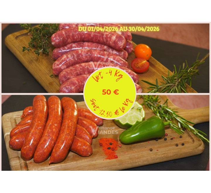 LOT N°4 - SAUCISSERIE - 4 Kg