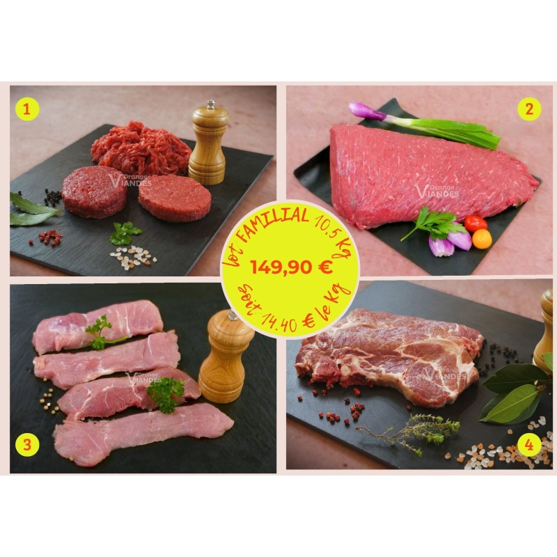 LOT FAMILIAL - 10,5 kg