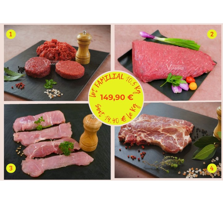 LOT FAMILIAL - 10,5 kg