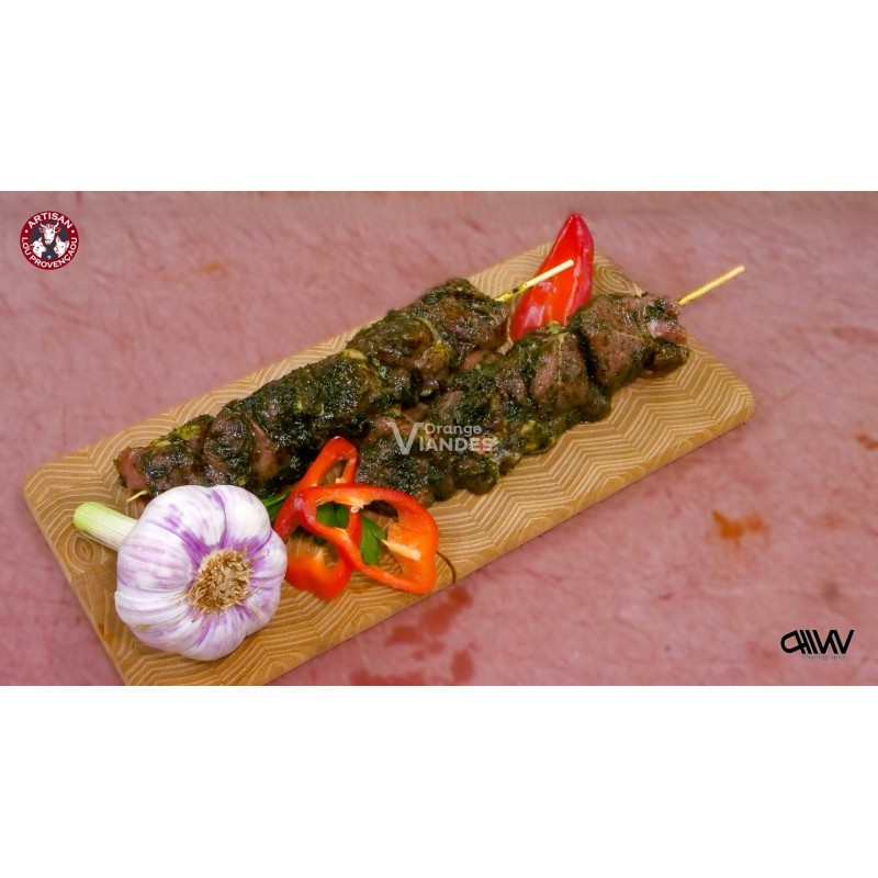 BROCHETTE D'AGNEAU AIL DES OURS