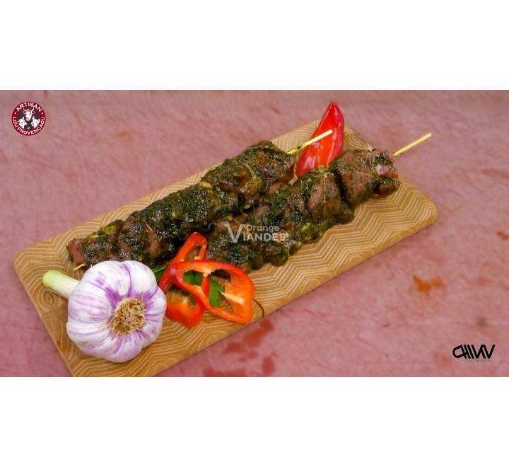 BROCHETTE D'AGNEAU AIL DES OURS