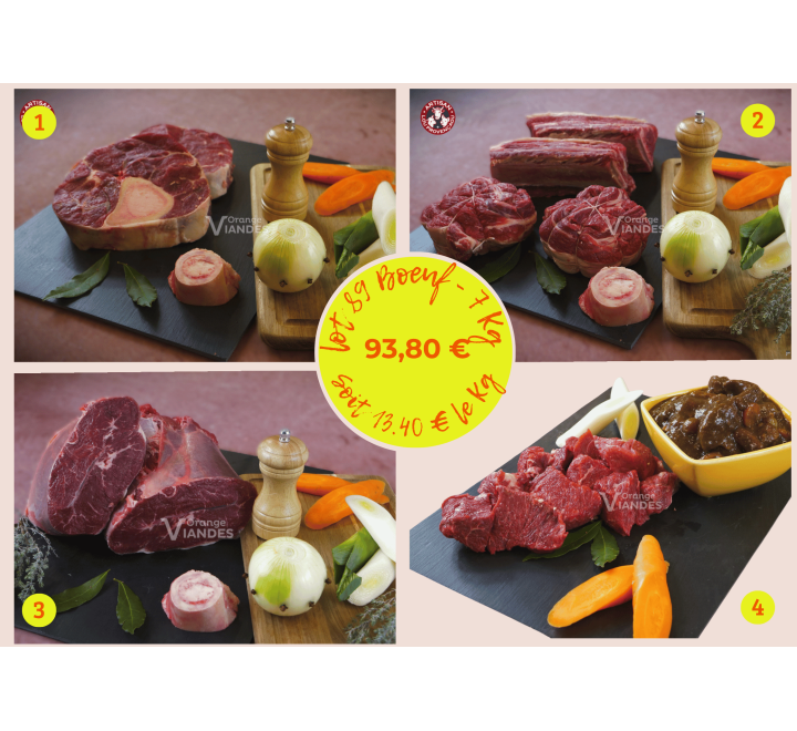 LOT spécial n°89 - BOEUF - 7 Kg
